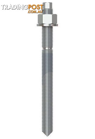 Hot Dip Galvanised Finish Stud Chemical Anchor Kit (External Hex) Chisel Point...