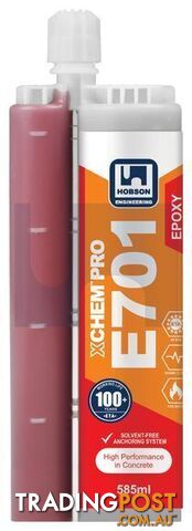 XChem Pro E701 Epoxy Cartridge Adhesive 585ml Hobson MCCE701585
