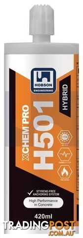 XCHEM PRO H501 Hybrid - Vinyletser Urethane Cartridge Adhesive 420ml Hosbon...