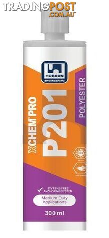 XChem Pro P201 Polyester Cartridge Adhesive 300ml Hobson MCCP201300