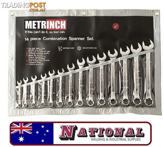 Metrinch Spanner Set 14 Piece MET-0125