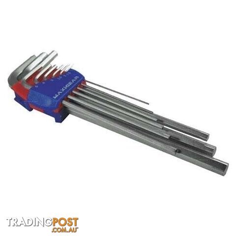 Maxigear Hex Key & Extractor Metric Set, 9 Pieces Precision MGHK2050