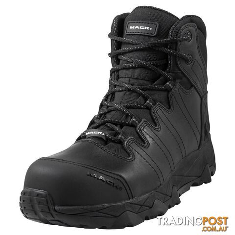 Safety Boots Octane Zip-Up Aus/UK Size 8 Black Mack MKOCTANEZBBF080