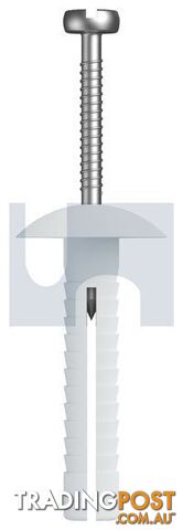 Nylon Natural Finish Nail In Anchor-Mushroom HD Metric Hobson