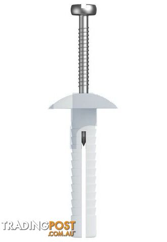 Nylon Natural Finish Nail In Anchor-Mushroom HD Metric Hobson