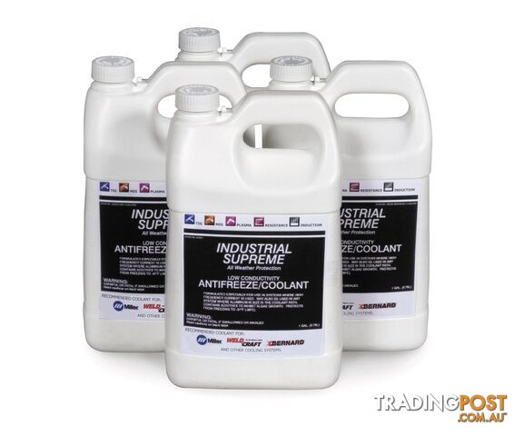 Coolant Low Conductivity Clear, Pre mixed Miller MR043810 Pack of 4