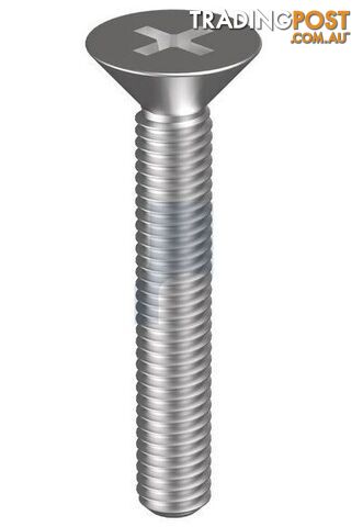 304 Stainless Finish Metal Thread Countersunk Phillips Imperial Hobson