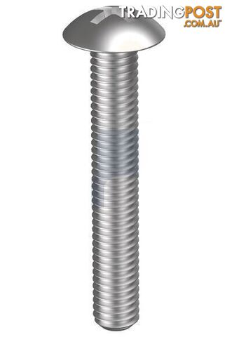 304 Stainless Finish Metal Thread Mushroom Phillips Metric Hobson