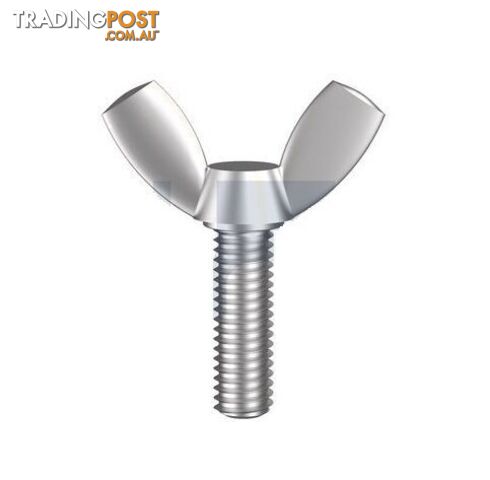 304 Stainless Finish Metal Thread Wing Screw Metric Hobson
