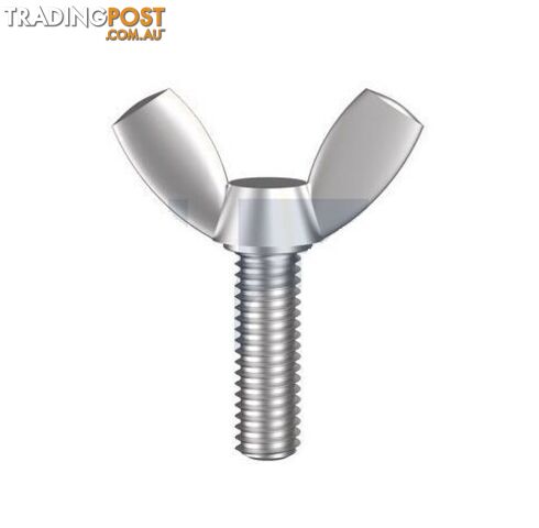 304 Stainless Finish Metal Thread Wing Screw Metric Hobson
