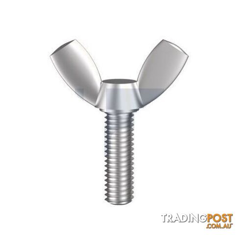 304 Stainless Finish Metal Thread Wing Screw Metric Hobson