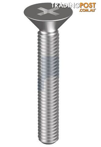 316 Stainless Finish Metal Thread Countersunk Phillips Hobson