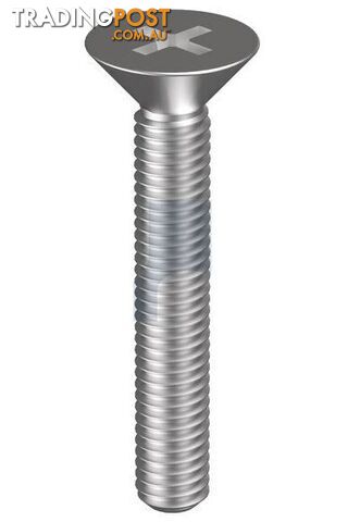 316 Stainless Finish Metal Thread Countersunk Phillips Hobson