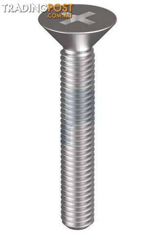 316 Stainless Finish Metal Thread Countersunk Phillips Hobson