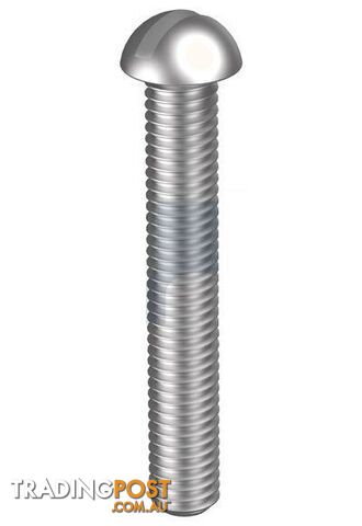 316 Stainless Finish Metal Thread Round Slot Hobson