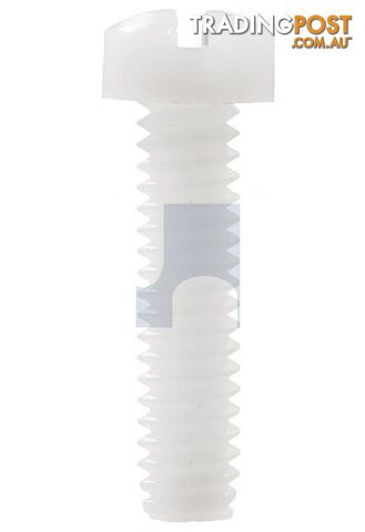 Nylon Natural Finish Fillister Slot Machine Screw Imperial Hobson