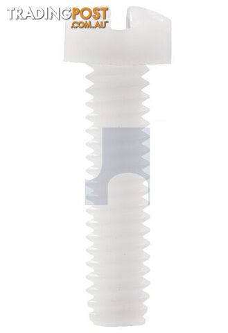 Nylon Natural Finish Fillister Slot Machine Screw Imperial Hobson