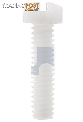 Nylon Natural Finish Fillister Slot Machine Screw Imperial Hobson
