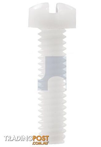 Nylon Natural Finish Fillister Slot Machine Screw Imperial Hobson