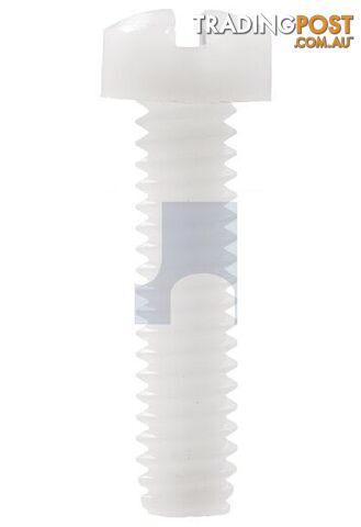Nylon Natural Finish Fillister Slot Machine Screw Imperial Hobson