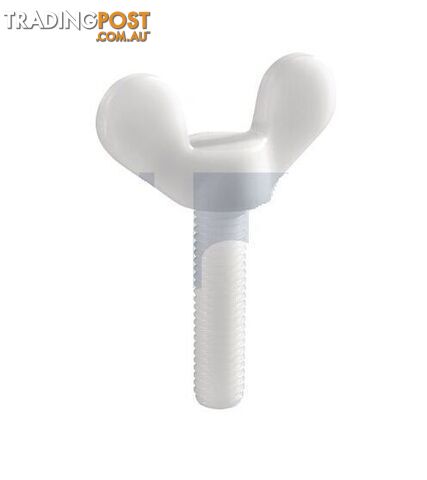 Nylon Natural Finish Metric Thread Wing Screw Hobson