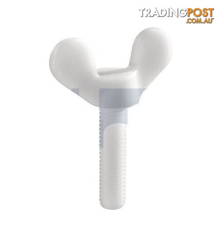 Nylon Natural Finish Metric Thread Wing Screw Hobson