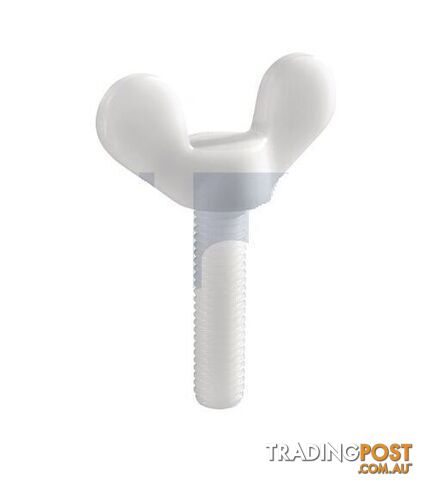 Nylon Natural Finish Metric Thread Wing Screw Hobson