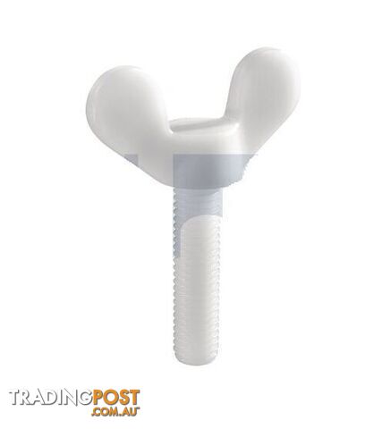 Nylon Natural Finish Metric Thread Wing Screw Hobson