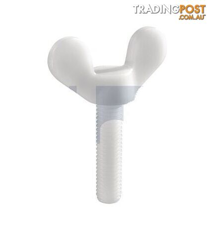 Nylon Natural Finish Metric Thread Wing Screw Hobson