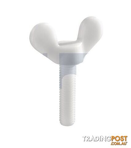 Nylon Natural Finish Metric Thread Wing Screw Hobson