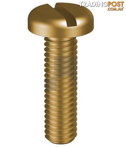 Brass Finish Metal Thread Pan Slot Metric Hobson