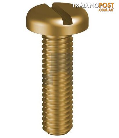 Brass Finish Metal Thread Pan Slot Metric Hobson