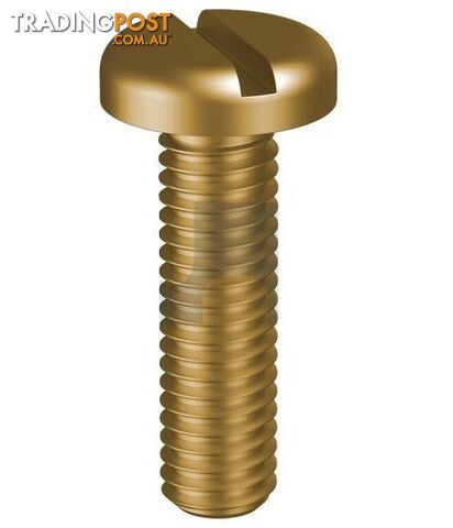 Brass Finish Metal Thread Pan Slot Metric Hobson