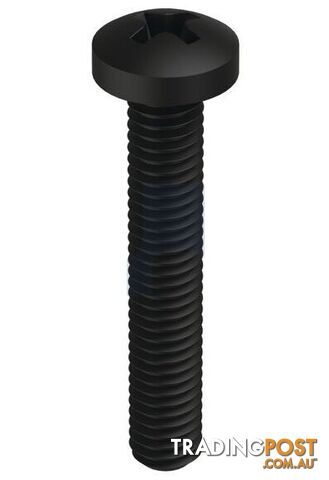 Zinc Black Passivate Finish Metal Thread Pan Phillips Mild Steel Metric Hobson