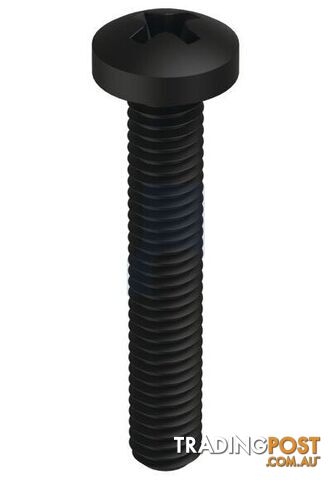 Zinc Black Passivate Finish Metal Thread Pan Phillips Mild Steel Metric Hobson