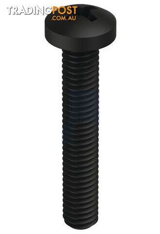 Zinc Black Passivate Finish Metal Thread Pan Phillips Mild Steel Metric Hobson