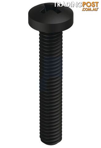 Zinc Black Passivate Finish Metal Thread Pan Phillips Mild Steel Metric Hobson
