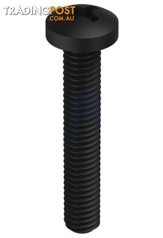 Zinc Black Passivate Finish Metal Thread Pan Phillips Mild Steel Metric Hobson