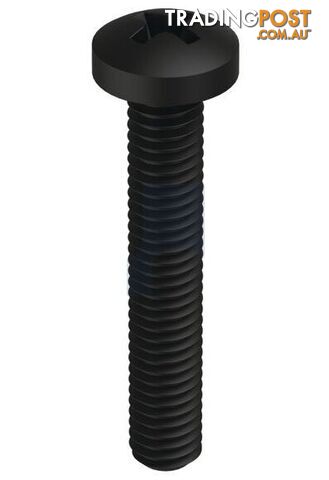 Zinc Black Passivate Finish Metal Thread Pan Phillips Mild Steel Metric Hobson