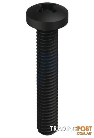 Zinc Black Passivate Finish Metal Thread Pan Phillips Mild Steel Metric Hobson