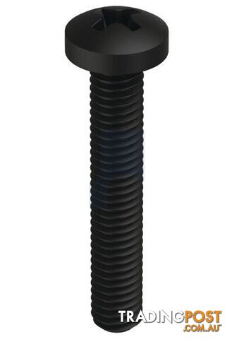 Zinc Black Passivate Finish Metal Thread Pan Phillips Mild Steel Metric Hobson