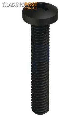 Zinc Black Passivate Finish Metal Thread Pan Phillips Mild Steel Metric Hobson