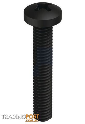 Zinc Black Passivate Finish Metal Thread Pan Phillips Mild Steel Metric Hobson