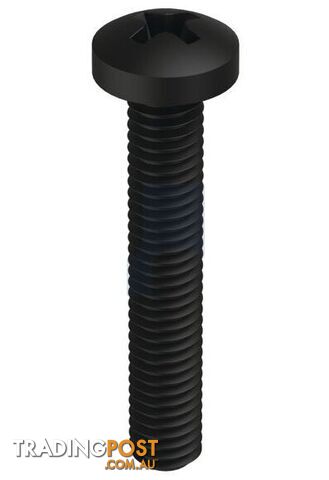 Zinc Black Passivate Finish Metal Thread Pan Phillips Mild Steel Metric Hobson