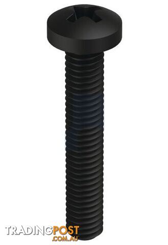 Zinc Black Passivate Finish Metal Thread Pan Phillips Mild Steel Metric Hobson