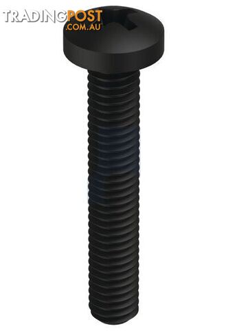 Zinc Black Passivate Finish Metal Thread Pan Phillips Mild Steel Metric Hobson