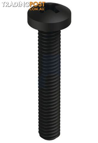 Zinc Black Passivate Finish Metal Thread Pan Phillips Mild Steel Metric Hobson