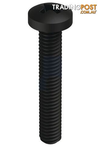Zinc Black Passivate Finish Metal Thread Pan Phillips Mild Steel Metric Hobson
