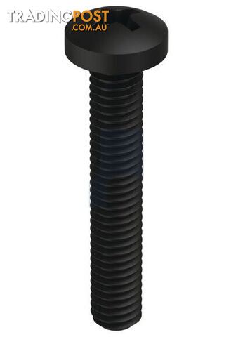 Zinc Black Passivate Finish Metal Thread Pan Phillips Mild Steel Metric Hobson