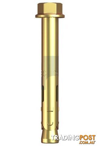 Zinc Yellow Passivate Finish Tygabolt (Sleeve Anchor) Carbon Steel Metric...